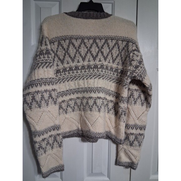 NWT Women's a.n.a. Cream & Gray Sweater Size M - Picture 8 of 8